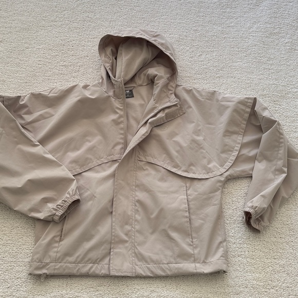 New Balance Light Taupe-Beige Windbreaker Size XS Relaxed Fit - Picture 8 of 11